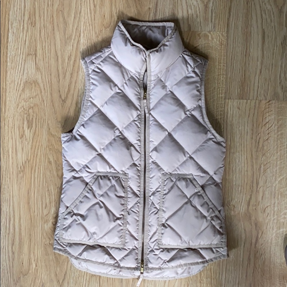 J.Crew quilted puffer vest, size XS